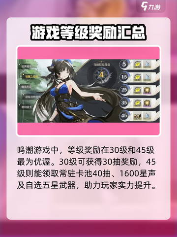 鸣潮💎等级奖励大曝光！玩家直呼：太值了！截图2