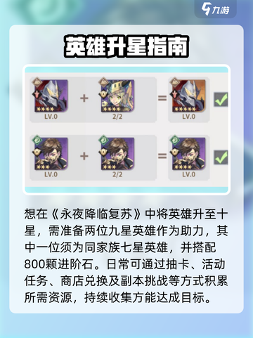 《永夜降临》升星攻略🔥轻松突破战力天花板💥截图2