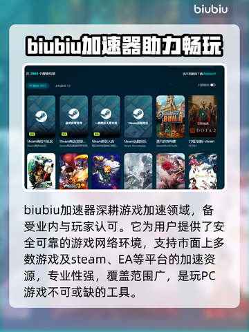 PC端游戏加速器推荐，玩转全球游戏⚡截图2