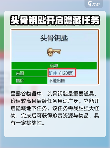 星露谷物语骨头钥匙是什么用的介绍截图2