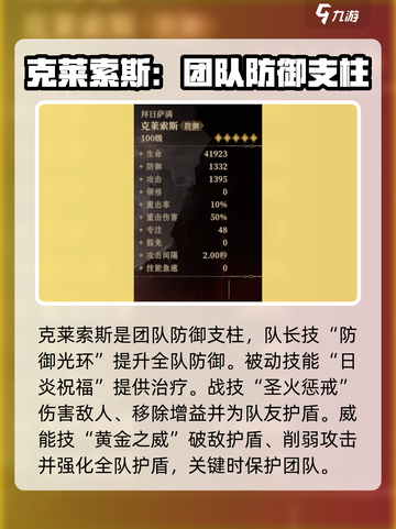 龙息神寂克莱索斯职业是什么介绍截图4