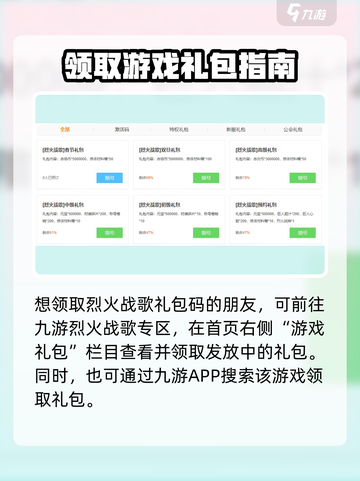 烈火战歌兑换码礼包怎么领介绍截图2