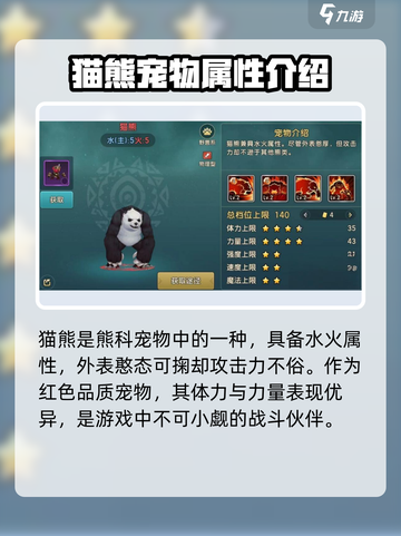 魔力宝贝复兴版🔥熊科宠物技能属性全解析！截图2