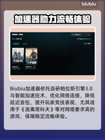 💥逃离塔科夫进不去？速看加速器推荐！🎮截图3