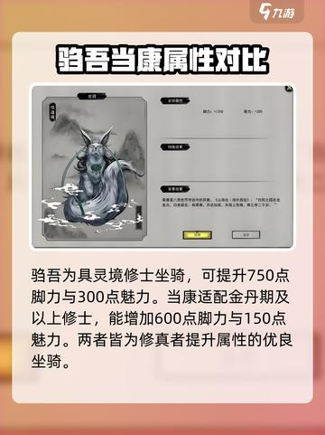鬼谷八荒✨登仙境坐骑大揭秘！属性一览🔥截图4