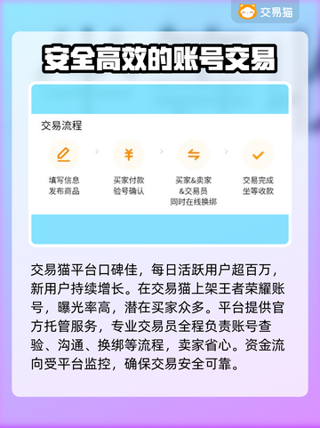 王者荣耀卖号平台推荐，安全靠谱🔥快来看看！截图5