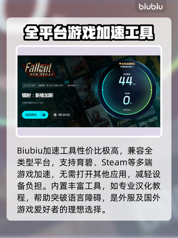 辐射新维加斯加载卡死✅用这款加速器🔥截图5