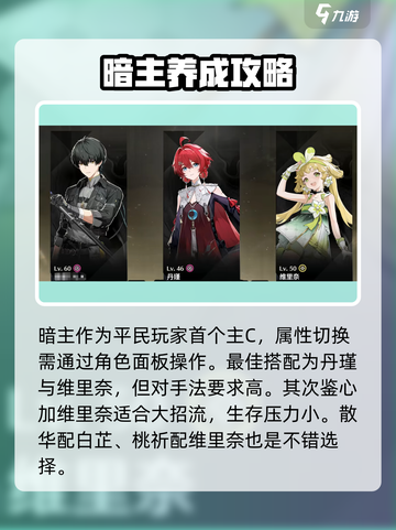 鸣潮暗主声骸推荐🔥游戏党必看！暗主最强搭配💡截图2