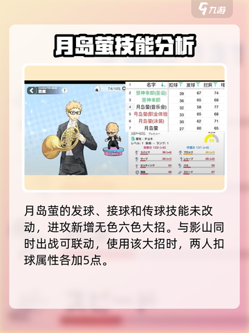 排球少年手游🔥月岛萤技能全面分析来啦！截图3