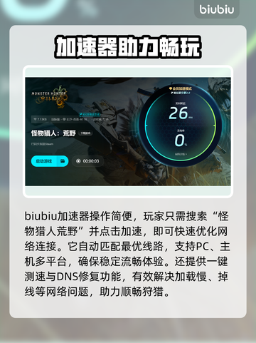🔥《怪物猎人荒野》加速器大揭秘！🚀截图4