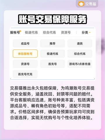 鸣潮⚡买号平台大揭秘！玩家必看🔥截图4