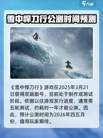 雪中悍刀行公测时间介绍介绍截图2