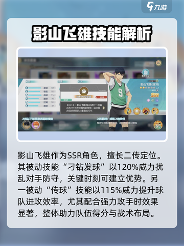 《排球少年手游》影山飞雄强度曝光💥截图2