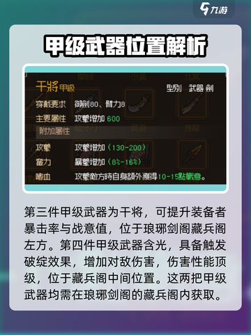 《大侠立志传》甲级武器获取🔥超全途径大公开！截图3