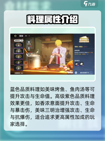 航海王壮志雄心属性料理有哪些介绍截图3