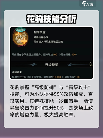 野兽领主新世界花豹技能怎么样介绍截图3
