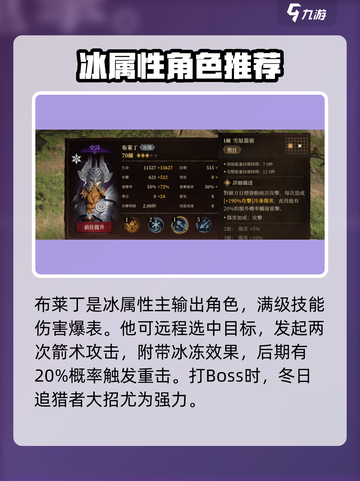龙息神寂冰系角色推荐介绍截图2