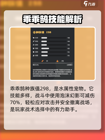 洛克王国世界乖乖鹄种族值是多少介绍截图2