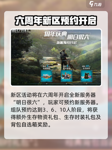 明日之后六周年有哪些活动介绍截图2