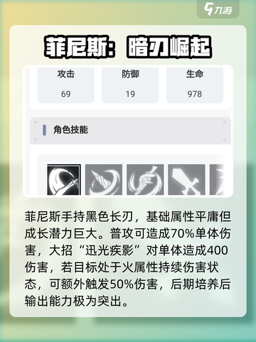 【星落菲尼斯】角色强度炸裂💥截图3