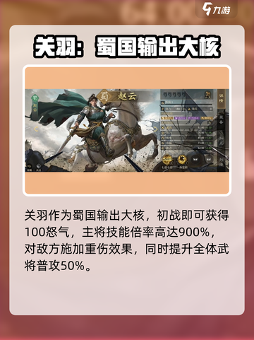 九牧之野蜀国好用武将盘点介绍截图3