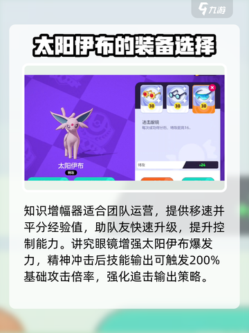 宝可梦大集结太阳伊布持有物怎么选介绍截图3