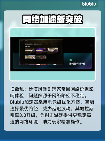 🎮《叛乱沙漠风暴》延迟高？速看解决方法！截图2