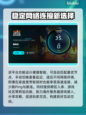 鹅鸭杀转圈进不去？🔥专业加速工具推荐！🚀截图5