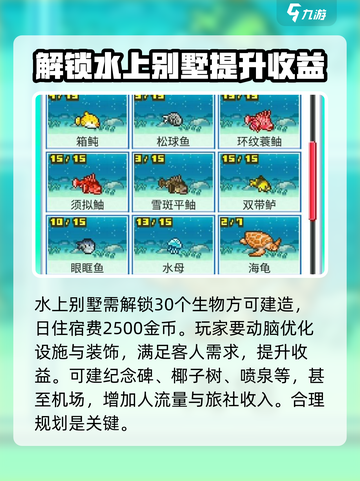 南国度假岛物语水上别墅怎么解锁介绍截图3
