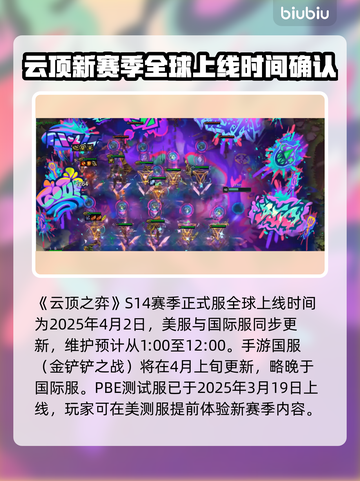 云顶之弈S14上线时间💥游戏党必看🔥截图2