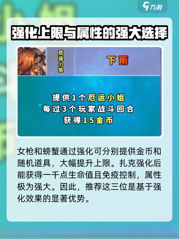 云顶之弈s8哪些英雄值得强化介绍截图5