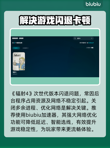 辐射4次世代闪退🔥用这个加速器秒解决！截图3
