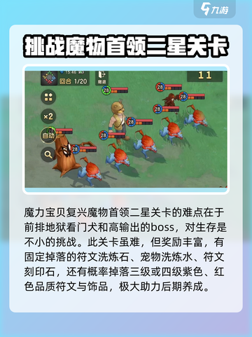 魔力宝贝复兴版🔥2星魔物首领通关秘籍💎截图2