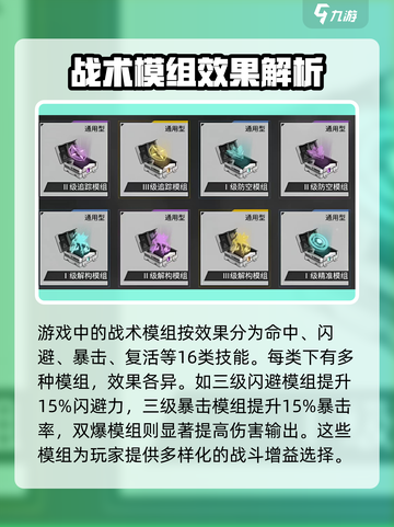银河境界线战术模组有哪些介绍截图3