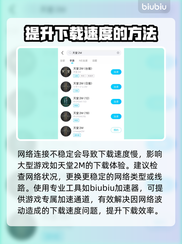 天堂2M下载慢？🔥提速秘籍来了！🎮🚀截图2
