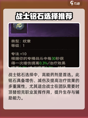 塔瑞斯世界战士职业铭石搭配🔥战神级攻略来啦！截图2