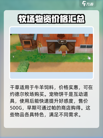 牧场物语重聚矿石镇🎉动物用品全揭秘！截图4