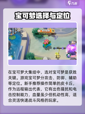 宝可梦大集结攻略入门推荐攻略介绍截图2