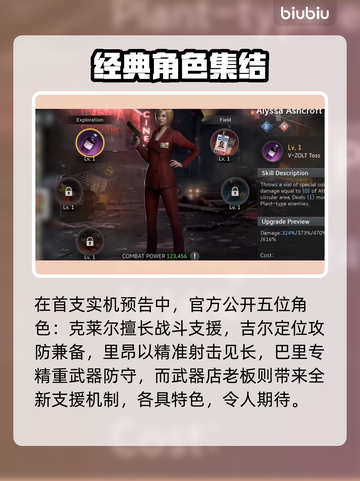 🔥生化危机生存小队首爆角色全公开💥🎮截图2