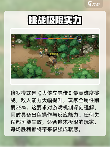 大侠立志传五大难度选择攻略介绍截图5