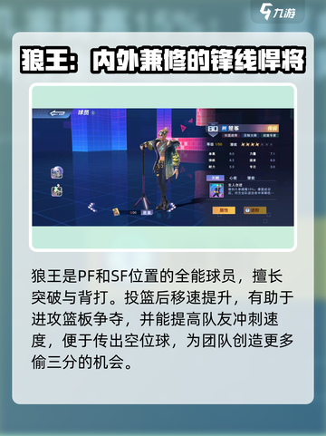 全民大灌篮大前锋有谁好用介绍截图2
