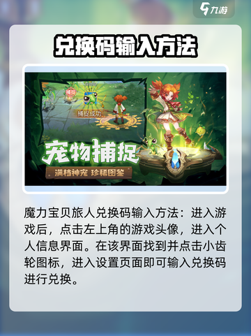 魔力宝贝旅人兑换码在哪里输入介绍截图3