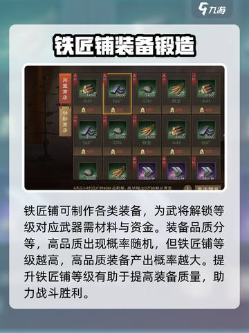三国志战棋版铁匠铺有什么用介绍截图3