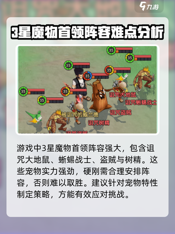 魔力宝贝复兴3星魔物首领怎么打介绍截图2