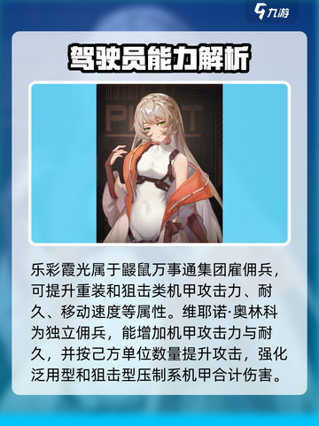硬核机甲启示驾驶员有哪些介绍截图2