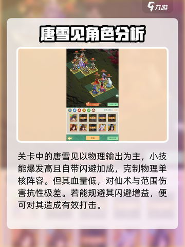 仙剑奇侠传新的开始打唐雪见阵容攻略介绍截图2