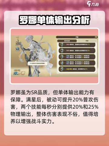 剑与骑士团🔥罗娜技能强度解析，值得培养的隐藏 gems！💎截图4