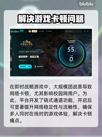 盛世繁荣皇冠之重卡顿？这个加速器🔥超好用！🎮截图4
