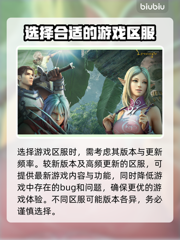 天堂W区服选择大揭秘🔥选对服轻松上手！截图4