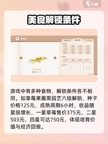 心动小镇清蒸帝王蟹需要哪些材料介绍截图3
